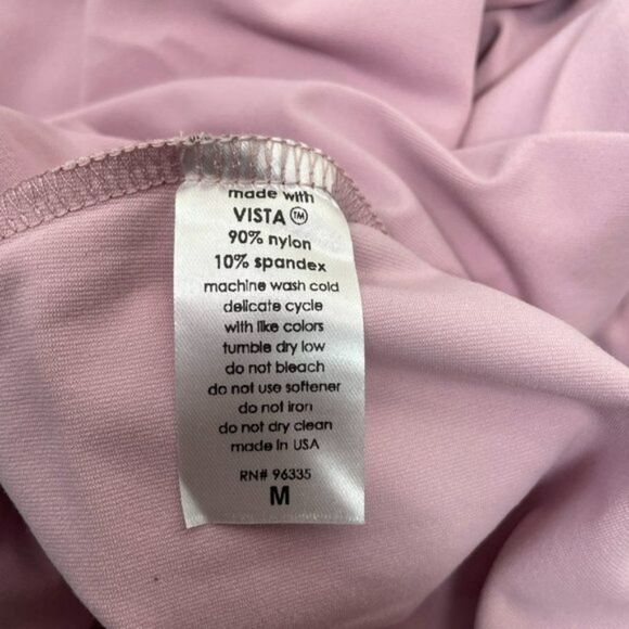 Susana Monaco Off Shoulder Long Sleeve Mini Dress Waterlilly Pink/ Purple M - Picture 7 of 9